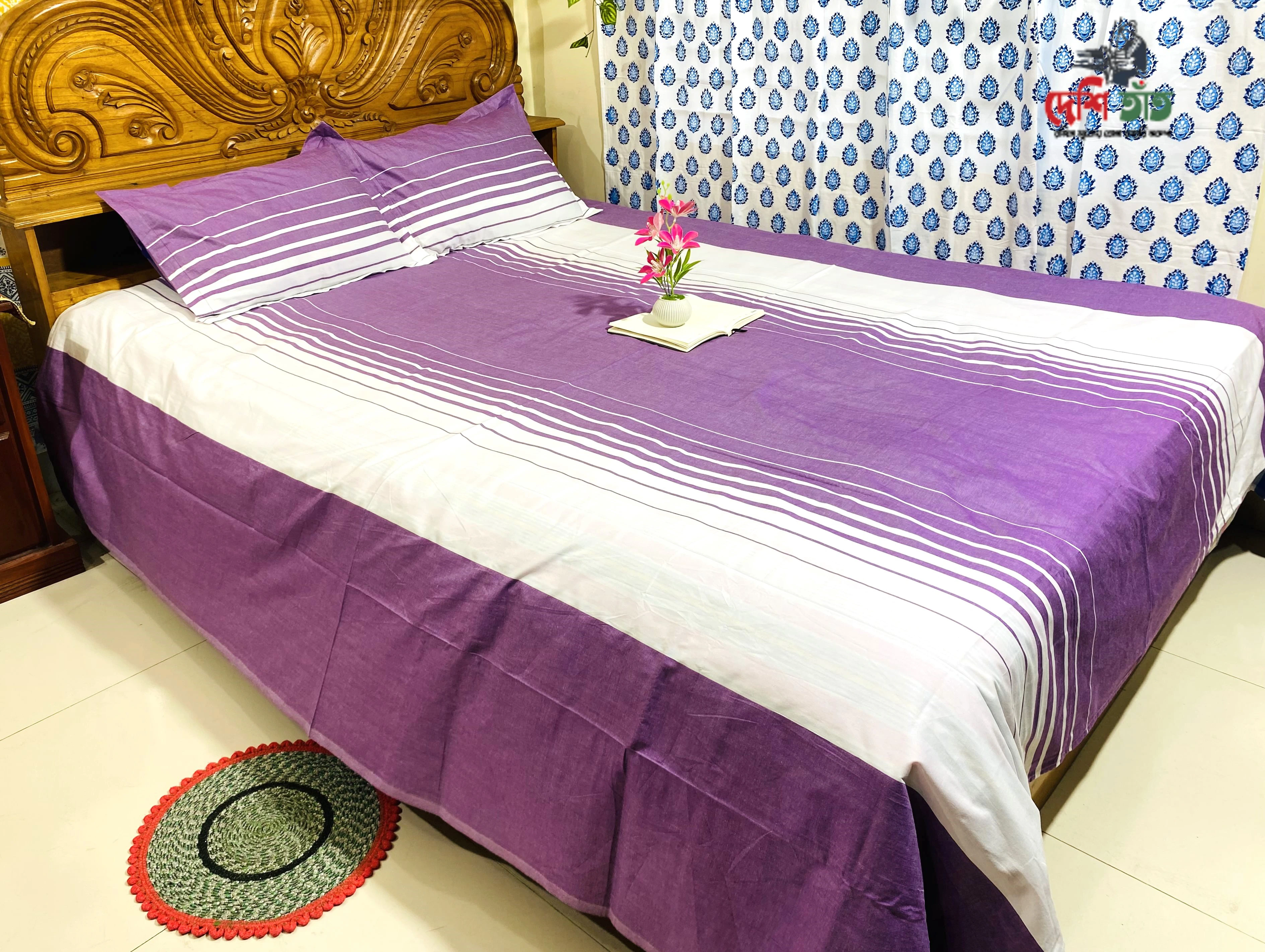 🛏 দেশি তাঁত প্রিমিয়াম কটন বেডশীট