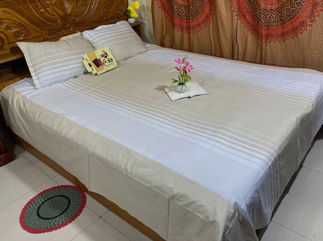 🛏 দেশি তাঁত প্রিমিয়াম কটন বেডশীট