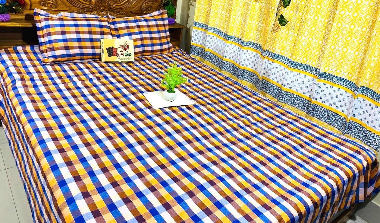 🛏 দেশি তাঁত প্রিমিয়াম কটন বেডশীট